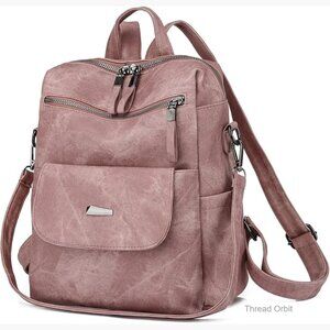 Small Waterproof Anti-Theft Convertible Backpack Purse for Women